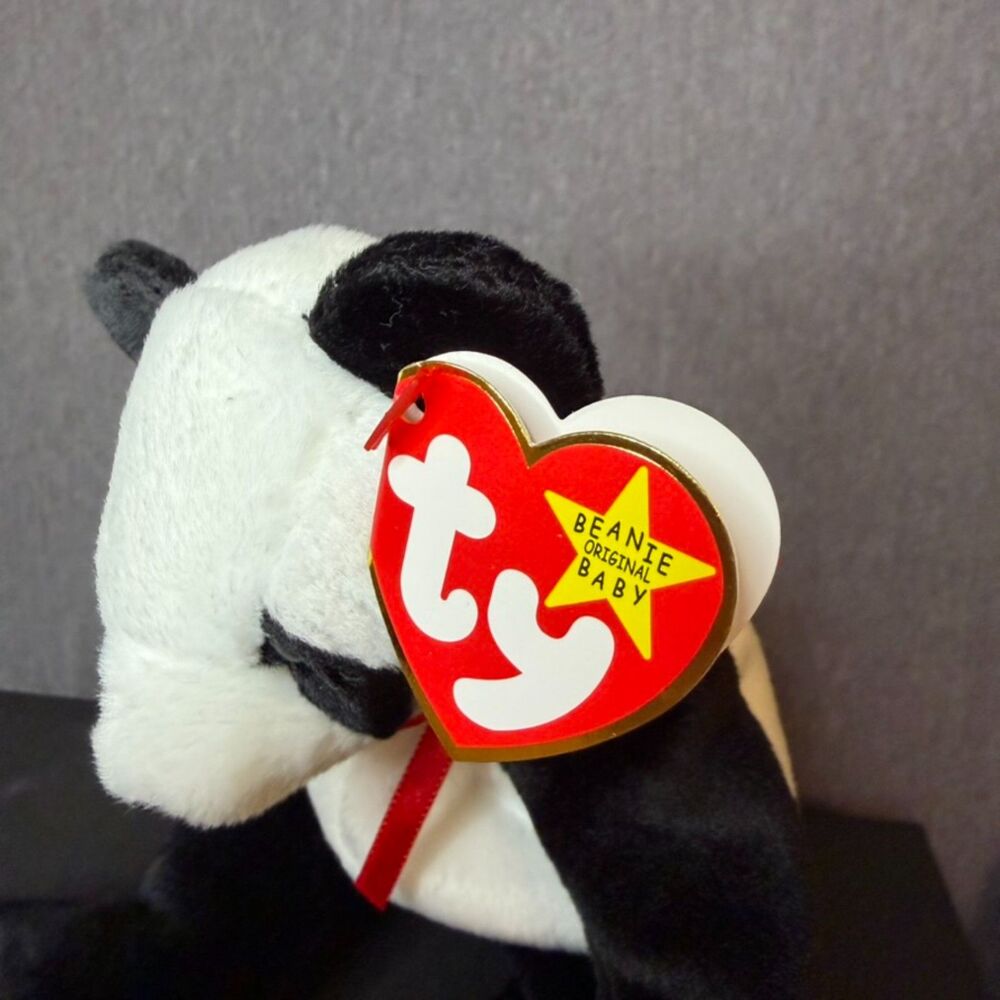 Ty Beanie Baby Fortune Panda Bear Plush 1998 w/ Hang Tag Retired Vintage - Picture 2 of 16